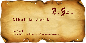 Nikolits Zsolt névjegykártya